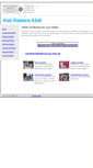 Mobile Screenshot of catnameslist.com